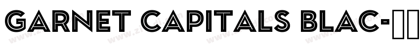 Garnet Capitals Blac字体转换